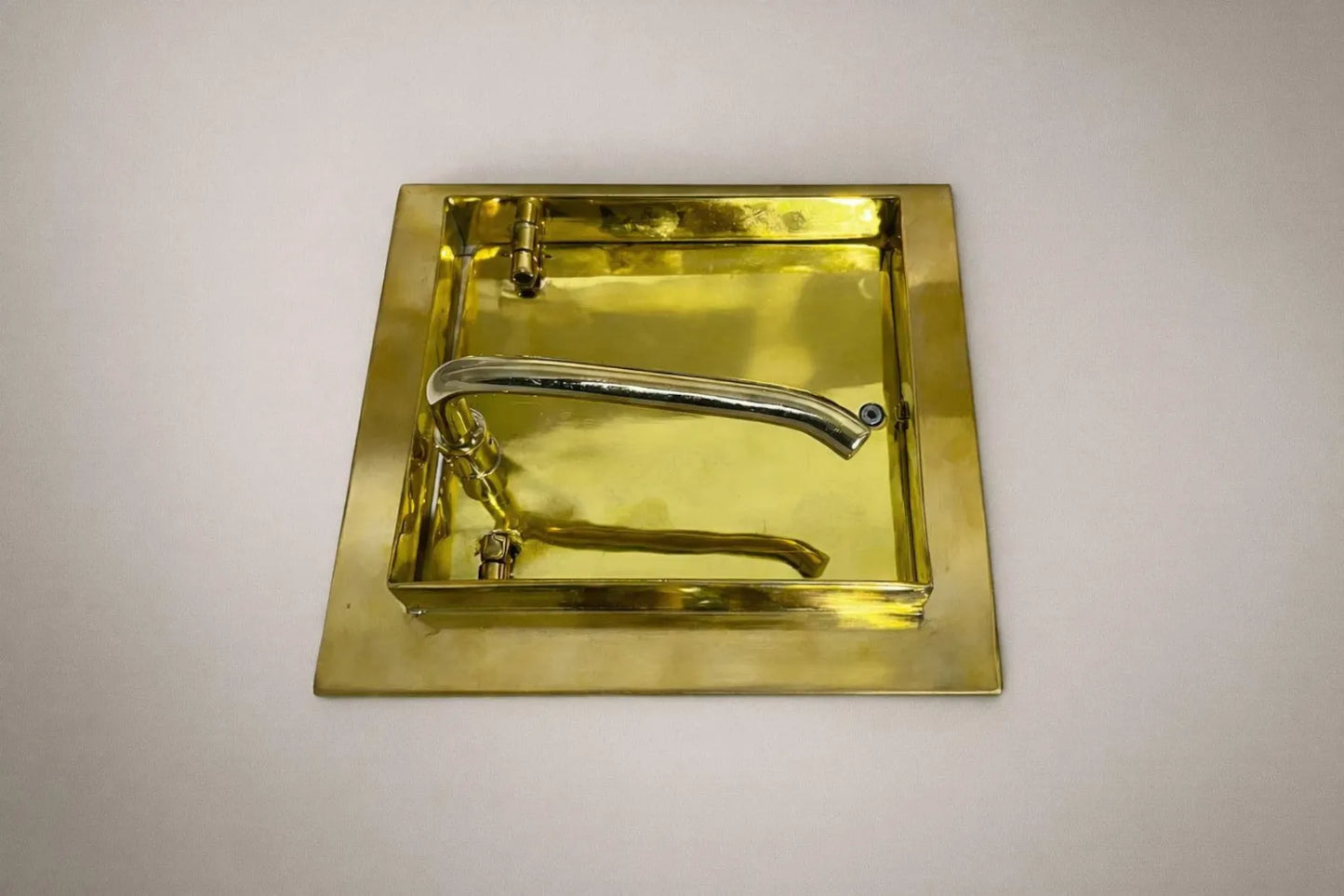 solid brass recessed toilet paper holder with cover