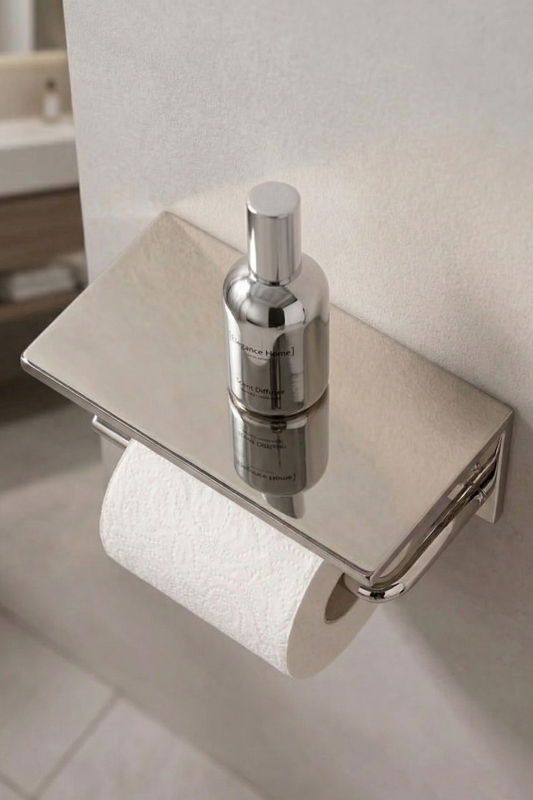 solid brass toilet holder polished nickel finish