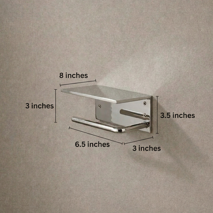 solid brass holder polished nickel detail