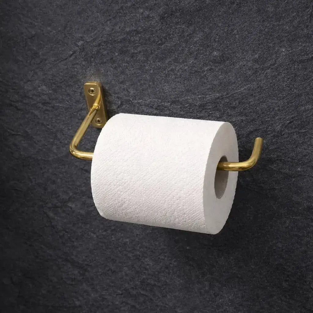 solid brass toilet roll holder wall mounted