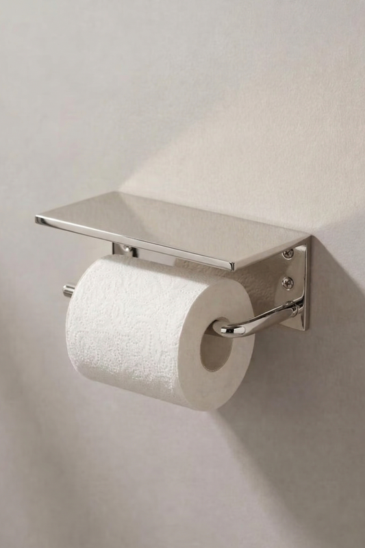 polished nickel toilet paper holder wall mounted