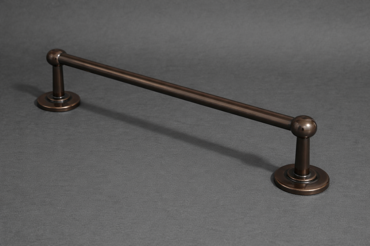 wall mounted brass towel rail installation