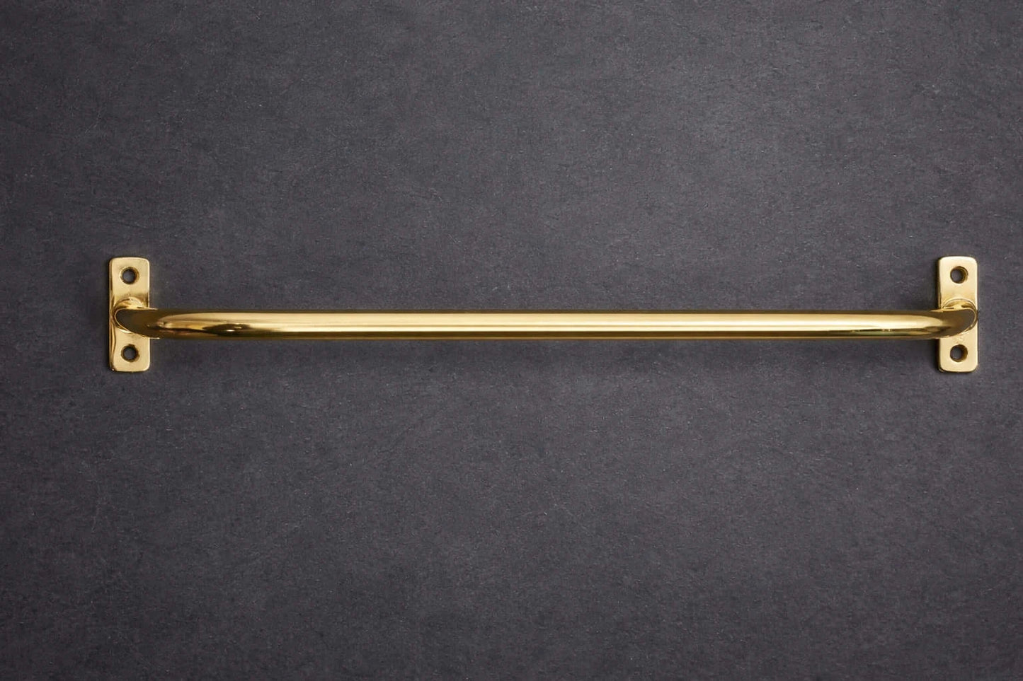french return brass rod close up detail