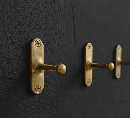 brass coat hook antique brass texture